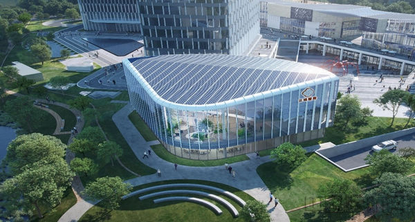 九游體育：中建東方裝飾取得用于建筑幕墻格柵網安裝的角度調節固定裝置專利方便格柵網安裝(圖1)